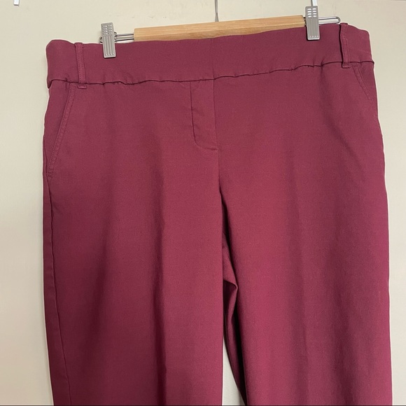 Penningtons - Stretch - Dress Pants/Crops - Size 18 Petite - Burgandy - Picture 3 of 8